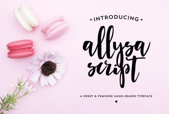 Allysa Script: Where Handwritten Warmth Meets Delicate Design