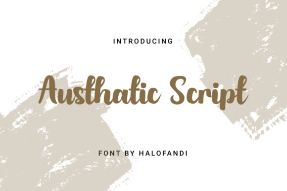Austhatic Script: A Delicate Handwritten Font for Designers