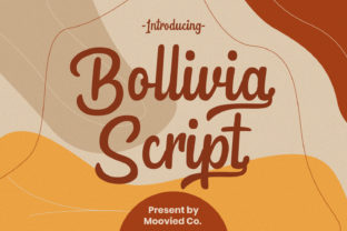 Bollivia Script: A Calligraphic Font That Feels Like Handwriting's Finest Hour