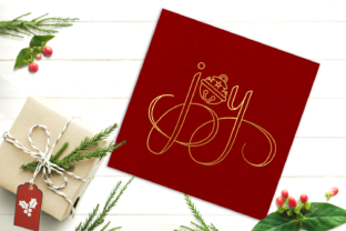 Christmas Joy Single Line SVG Design