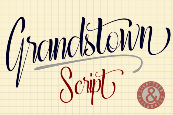 Grandstown Script: A Handwritten Font with Heart