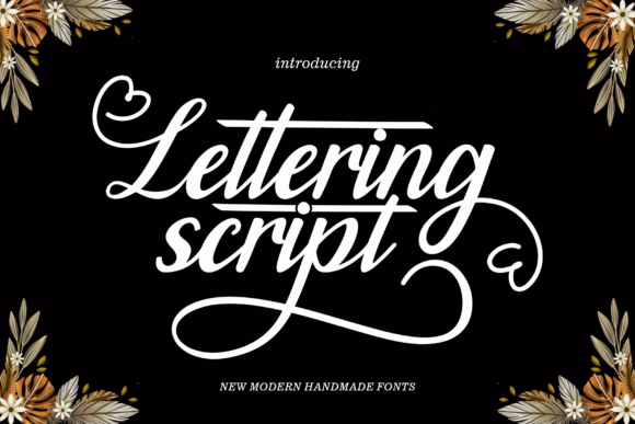 Lettering Script: A Classic Handwritten Font for Designers
