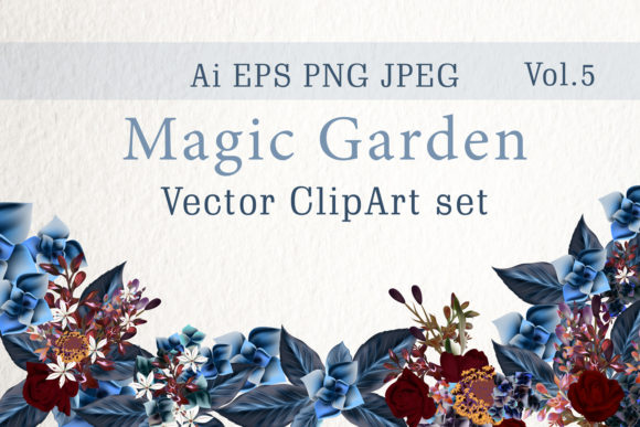 Magic Vector Flowers Set Vol. 5: A Vintage Watercolor Treasure