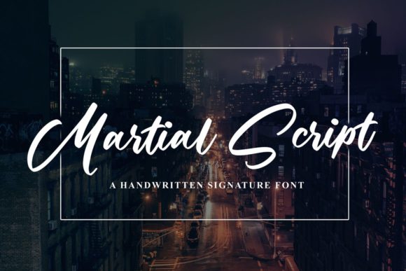 Martial Script: Bold Handwriting for Brilliant Design