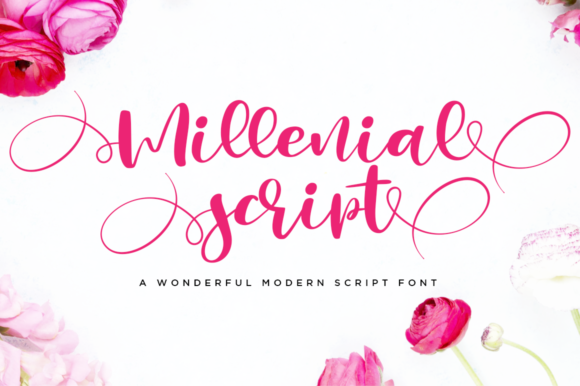 Millenial Script: A Flowing Handwritten Font for Modern Creatives