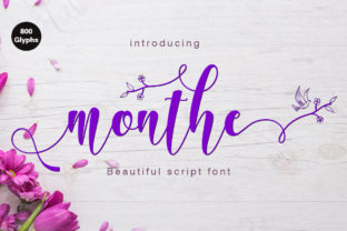 Monthe Calligraphy: Merging Classic Elegance with Modern Design