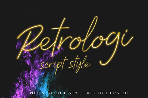 Retrologi: A Neon Script Style Vector Font for Standout Design