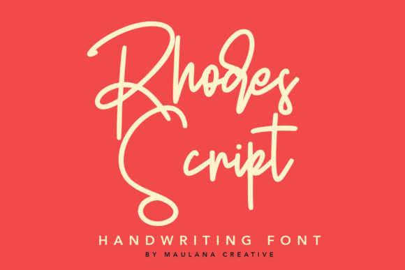 Rhodes Script: A Flowing Handwritten Font That Brings Elegance to Real Projects
