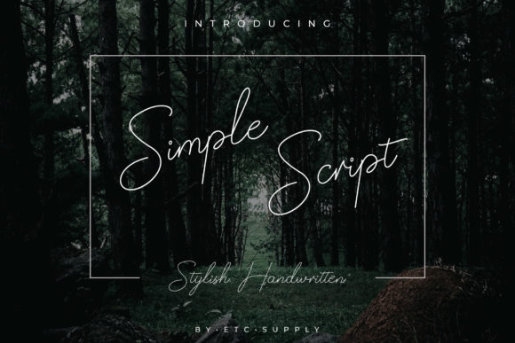 Simple Script: A Refined Handwritten Font That Balances Charm with Everyday Usability