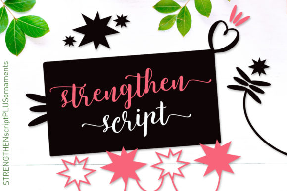 Strengthen Script: A Refined Handwritten Font for Designers and Creators