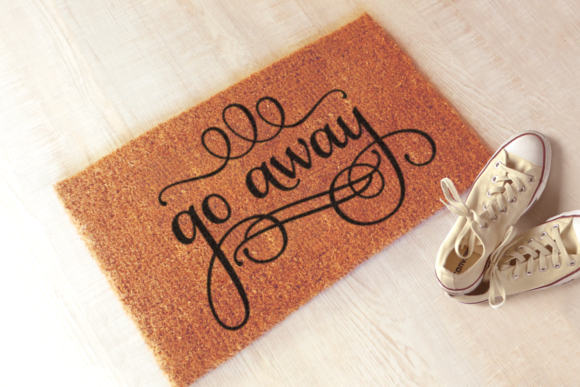 The Go Away Funny Doormat: A Subtle Statement for Your Threshold