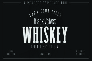 The Timeless Charm of Black Velvet: An Elegant Serif Script