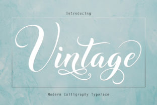 Vintage: The Modern Calligraphy Font with Playful Charm