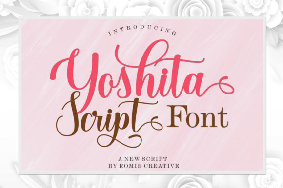 Yoshita Script: A Romantic Swash Font That Stands Out